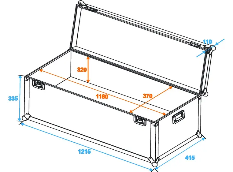 Universal transport case 120x40cm 